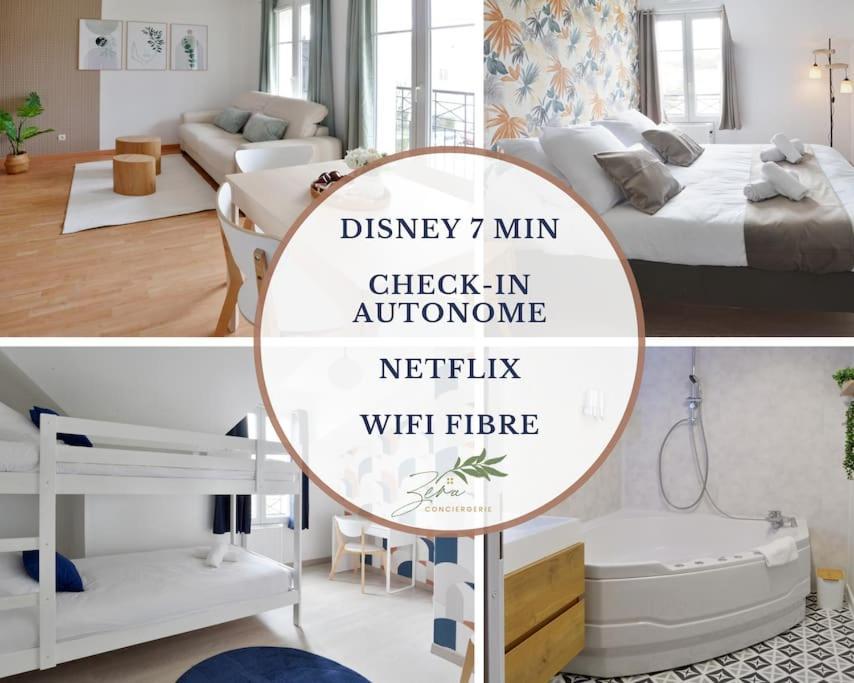 Apartament Sesame Duplex Disneyland Paris Netflix 6 Personnes Et 1 Bebe Avec Parking Bailly-Romainvilliers Zewnętrze zdjęcie